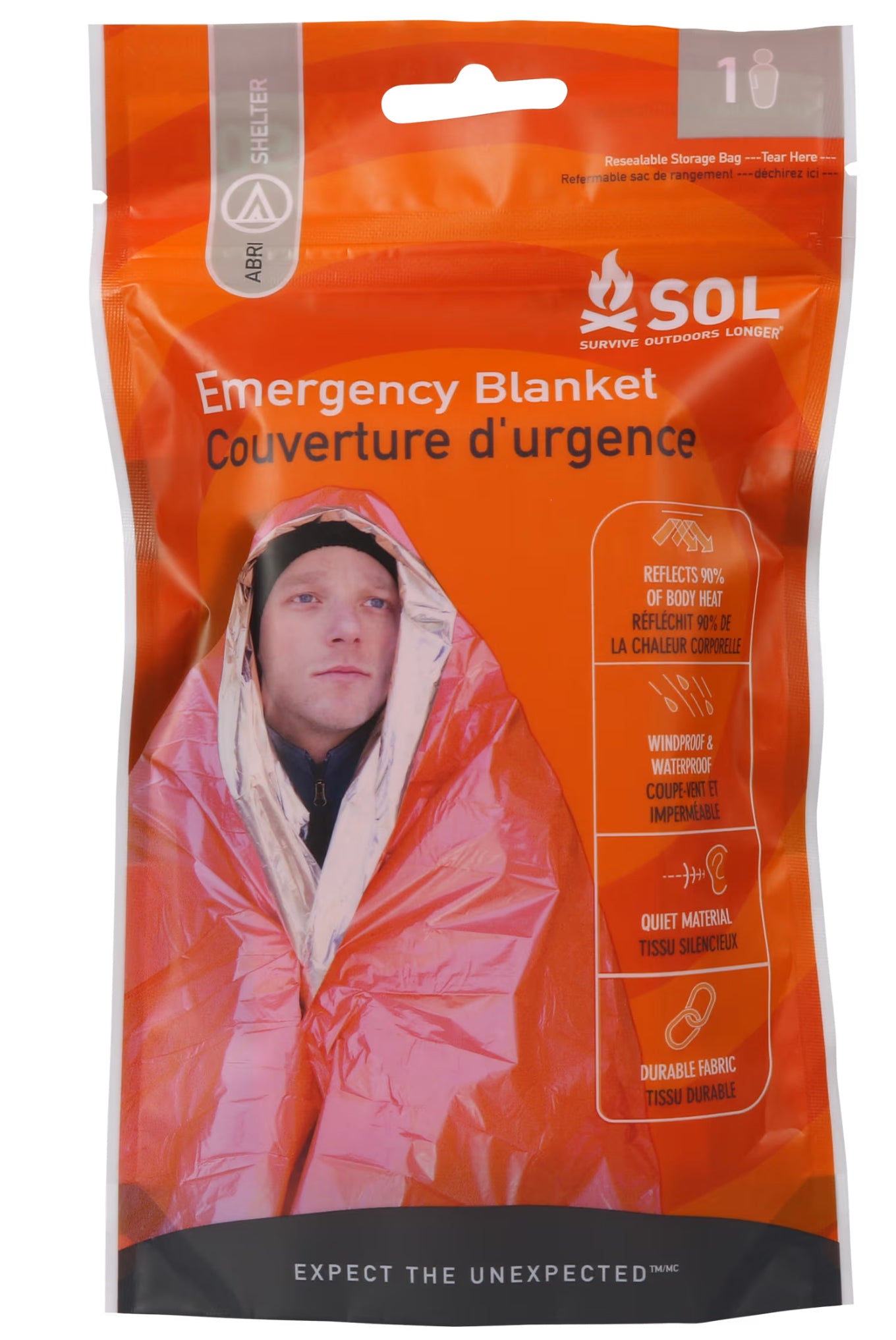 S.O.L. 1-Person Emergency Blanket